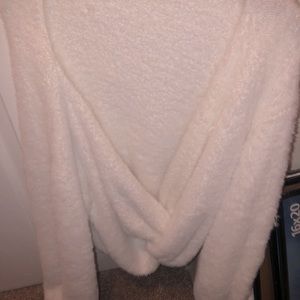 forever 21 knit sweater open back